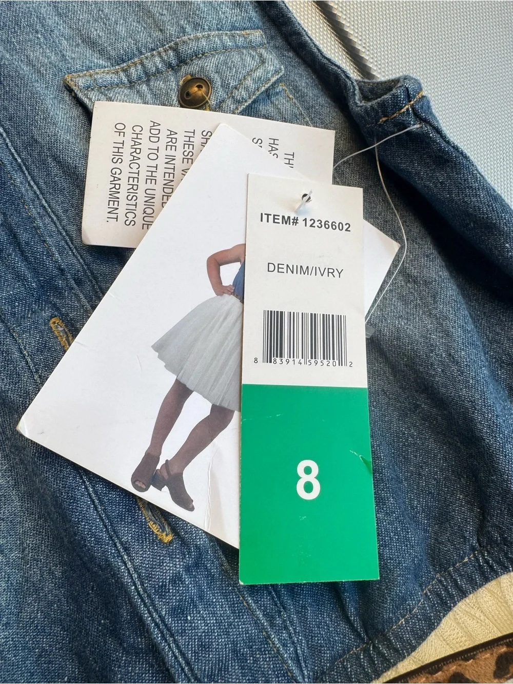 Zunie sleeveless denim